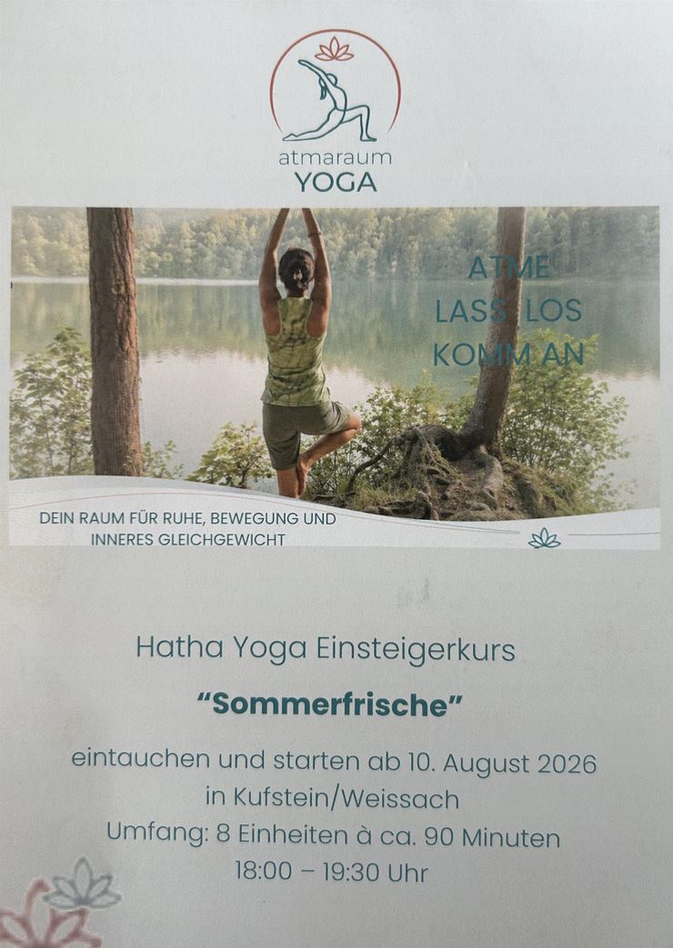 Yoga Einsteigerkurs 'Sommerfrische'